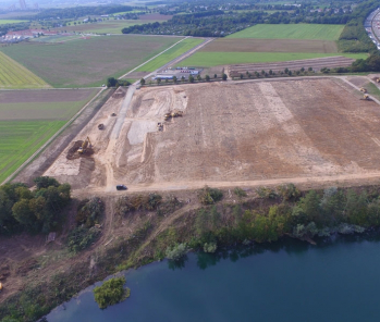 Seeverlagerung: Die Erdarbeiten haben begonnen